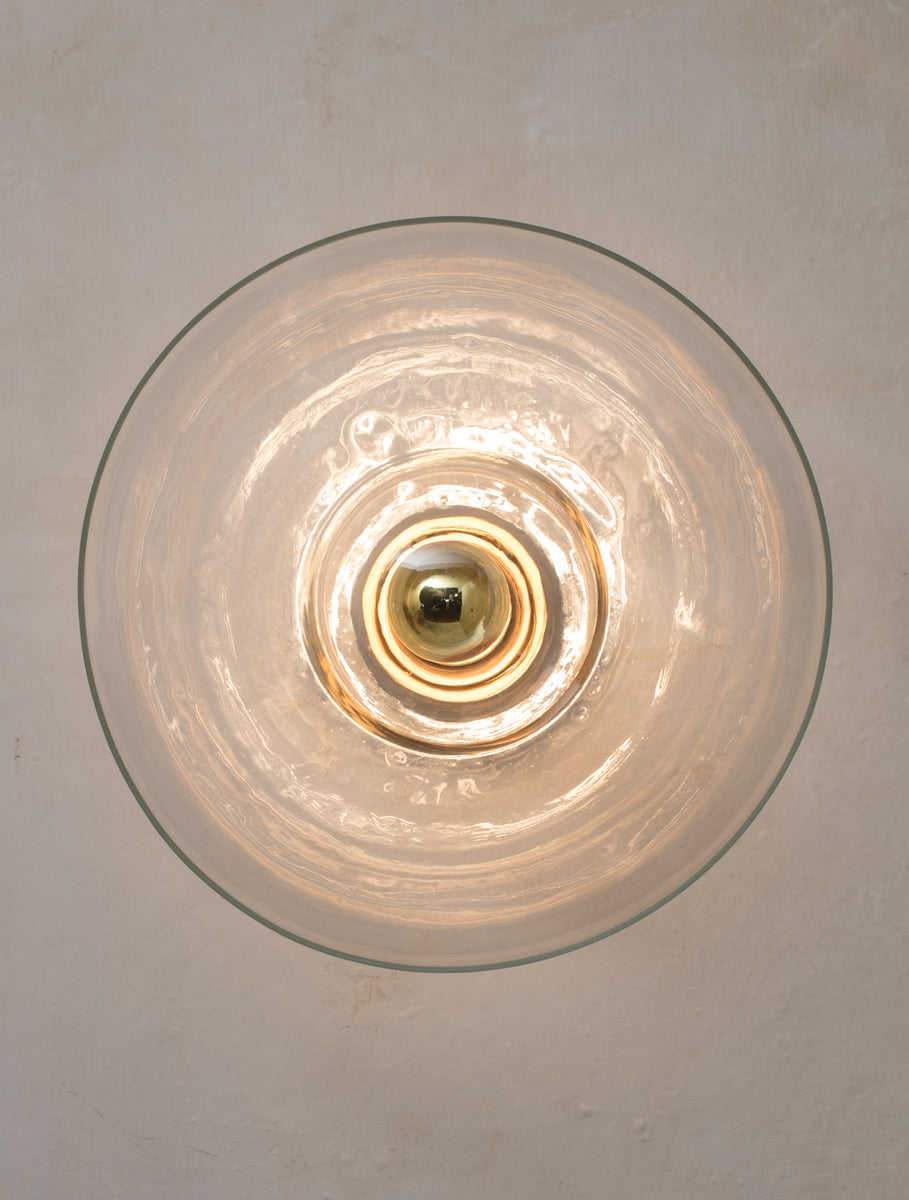 Glass Flush Half-Dome 14"