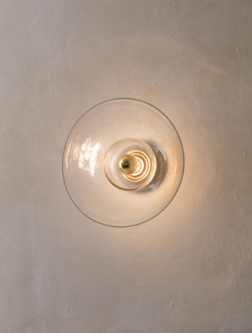 Glass Flush Half-Dome 14"