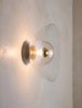 Glass Flush Half-Dome 14"
