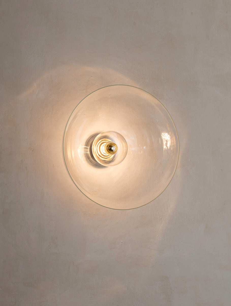 Glass Flush Half-Dome 20"