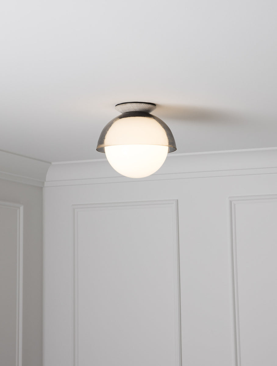 Glass Flush Dome 10"