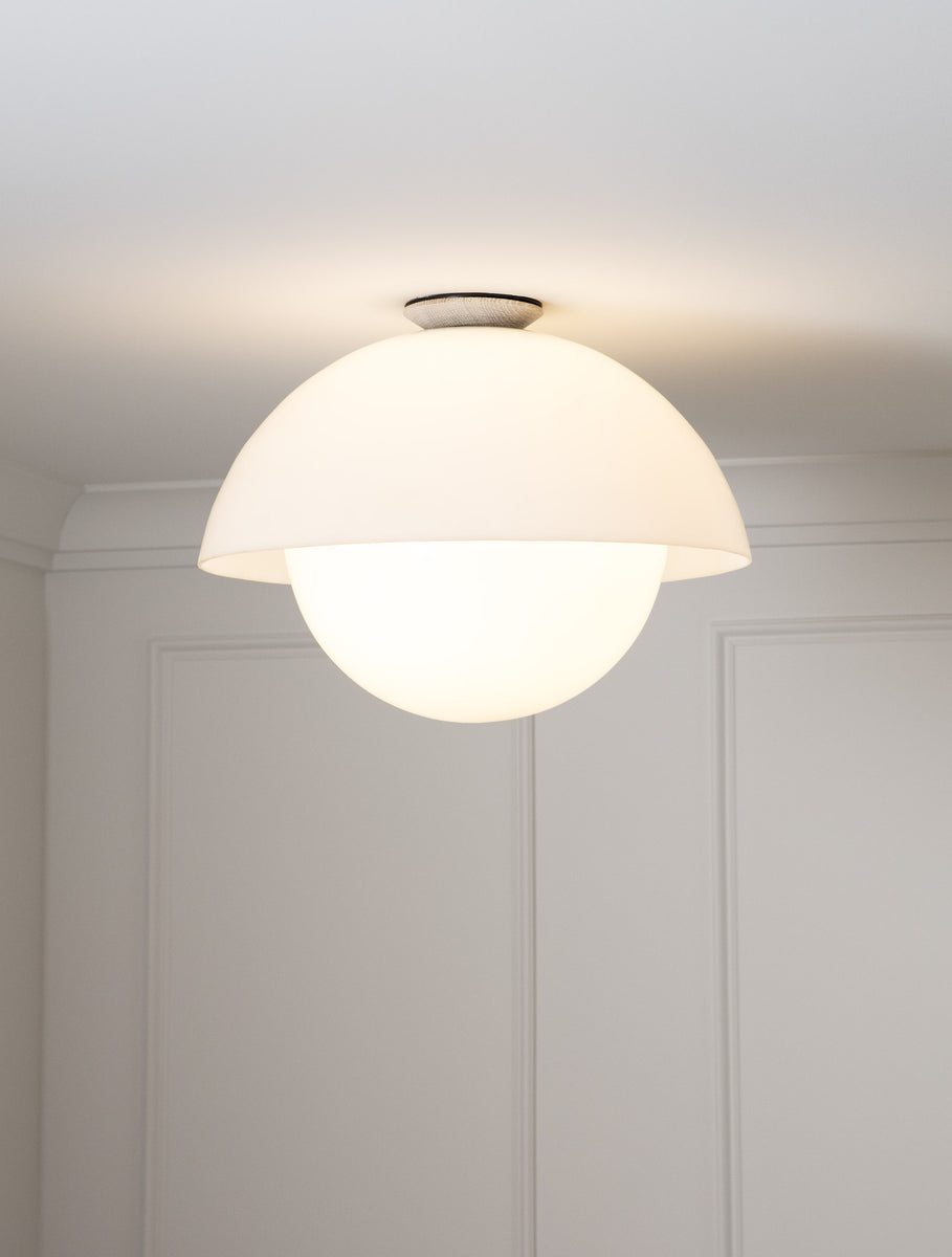Glass Flush Dome 20"