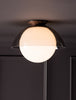 Glass Flush Dome 14"