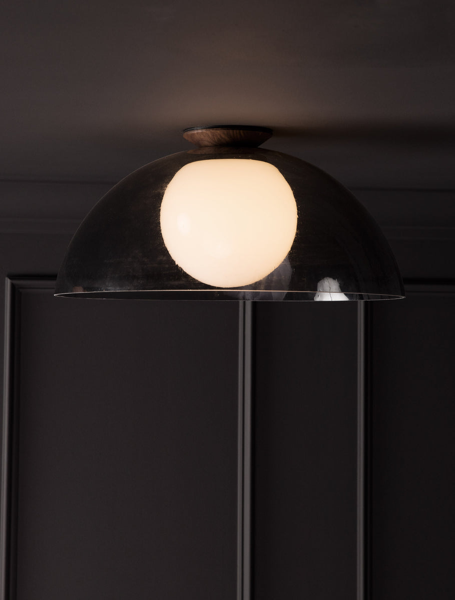 Glass Flush Half-Dome 20"