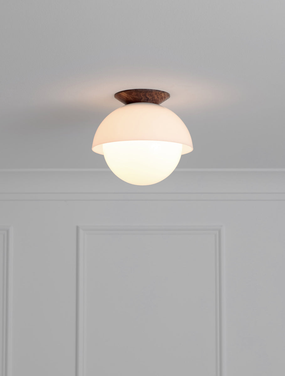 Glass Flush Dome 10"
