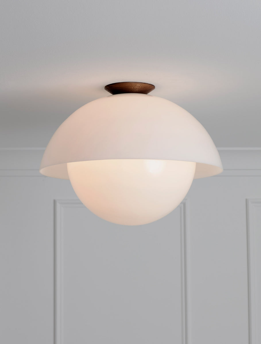 Glass Flush Dome 20"