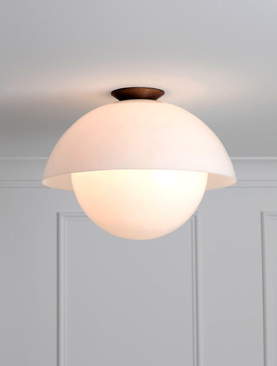 Glass Flush Dome 20"