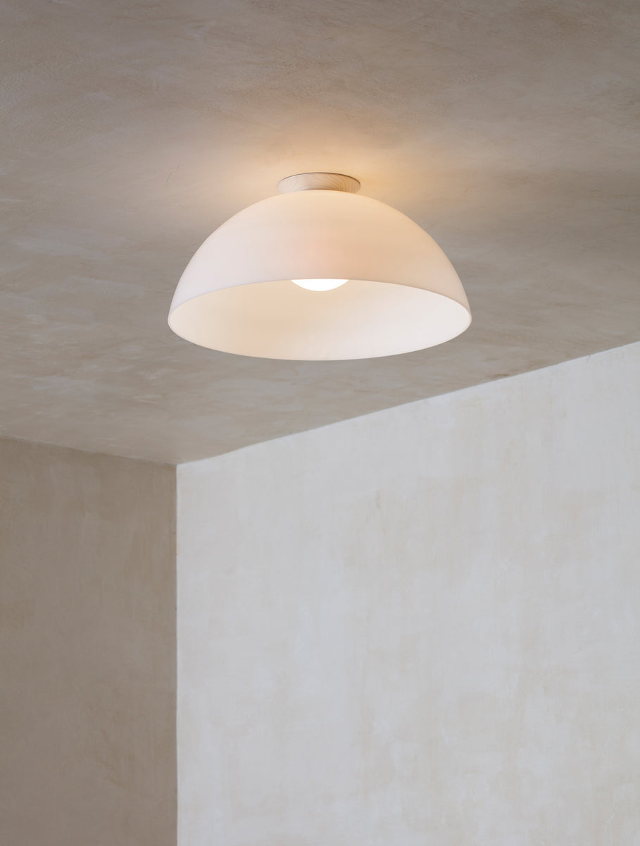 Glass Flush Half-Dome 20"