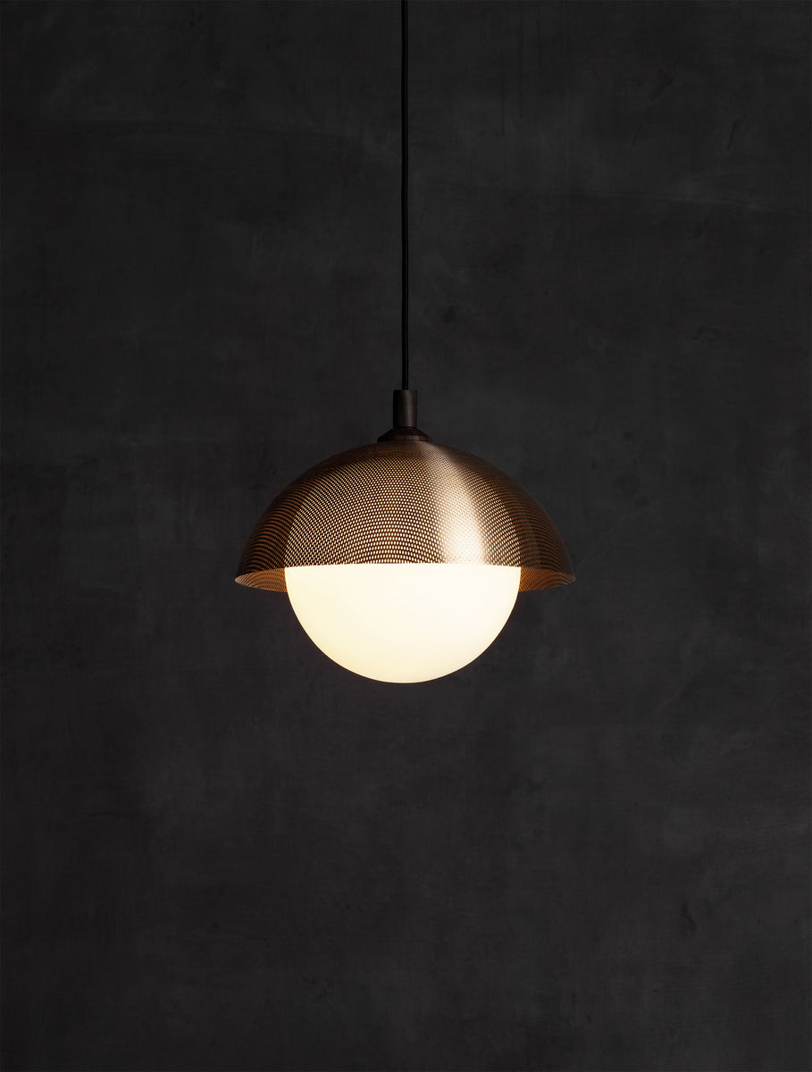 Dome Pendant 14" Perforated