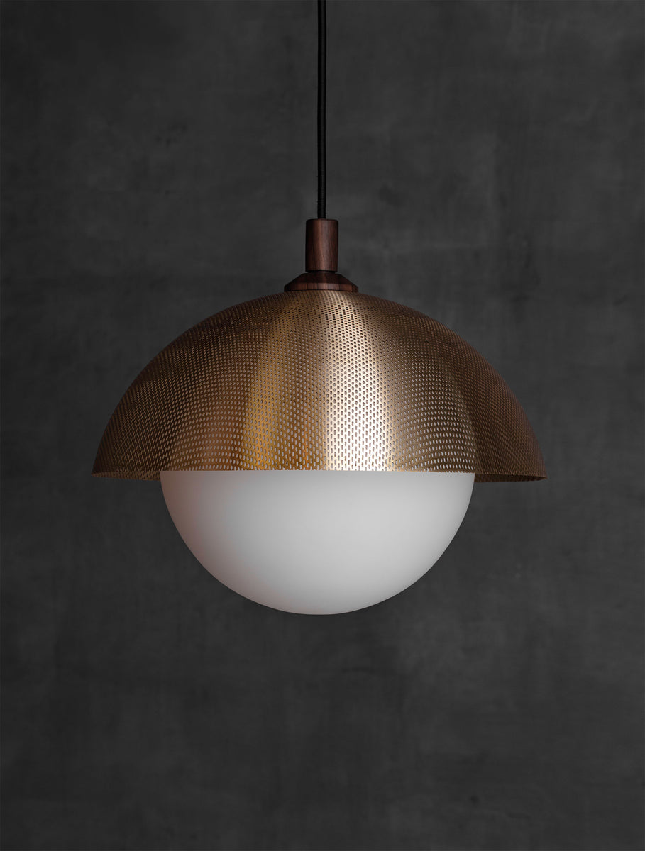 Dome Pendant 14" Perforated