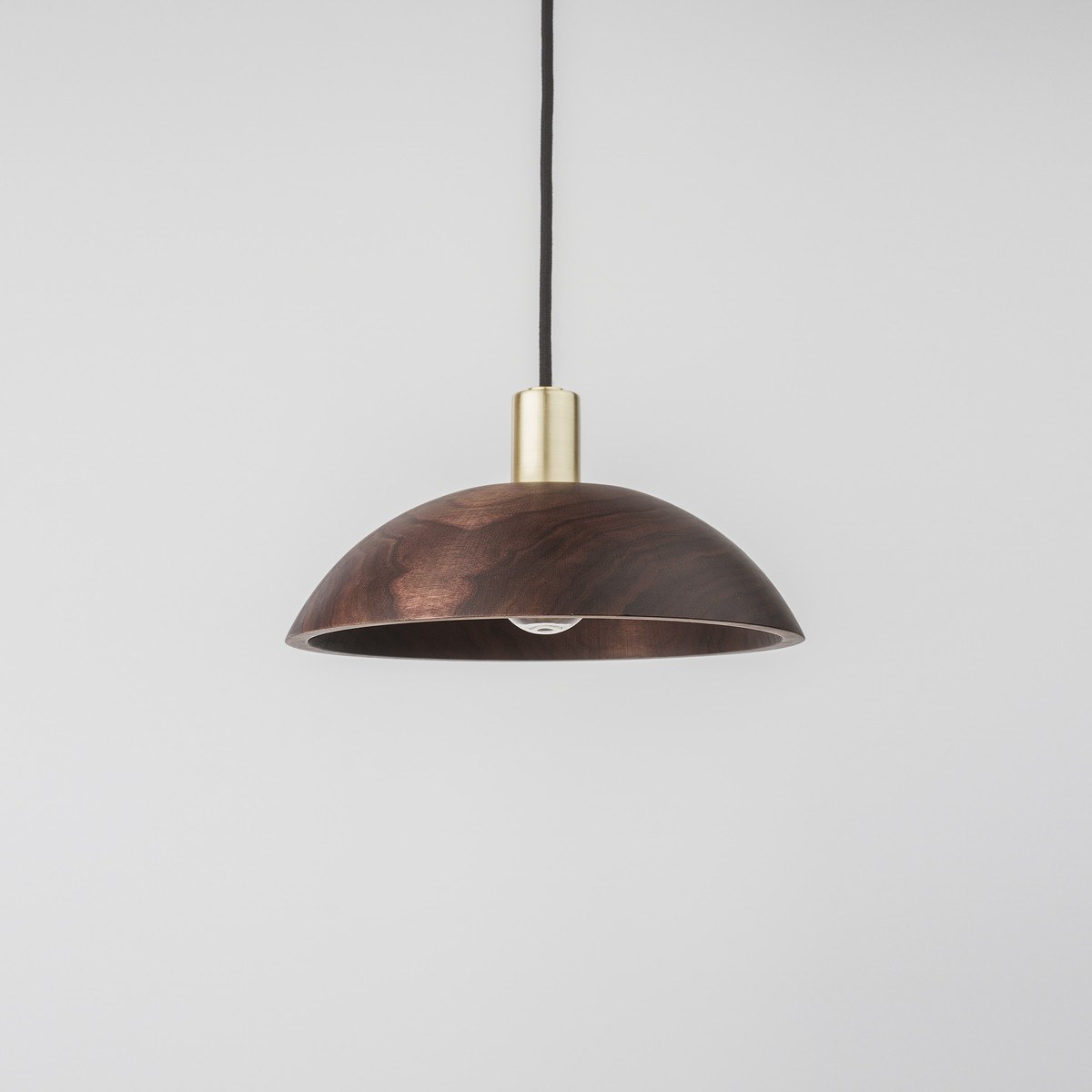 Wood Half-Dome Pendant
