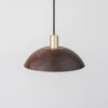 Wood Half-Dome Pendant