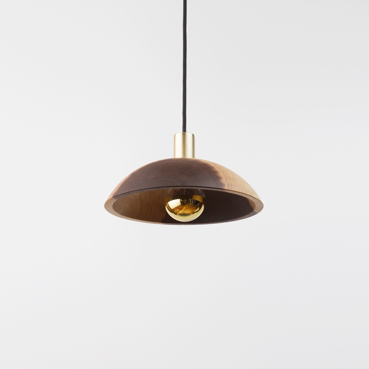 Wood Half-Dome Pendant