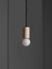 Wood Cylinder Pendant 04"