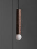 Wood Cylinder Pendant 12"