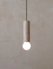 Wood Cylinder Pendant 08"