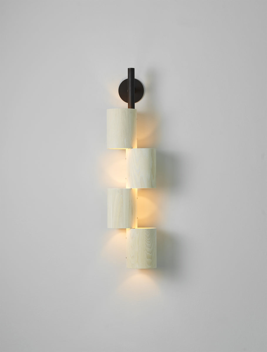 Wood Totem Sconce