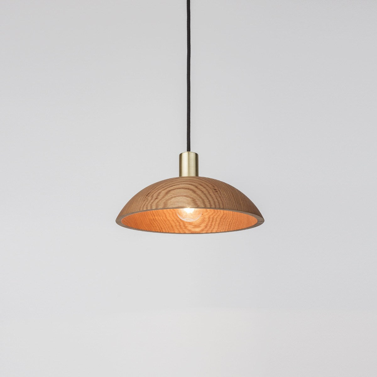Wood Half-Dome Pendant