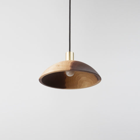 Wood Half-Dome Pendant