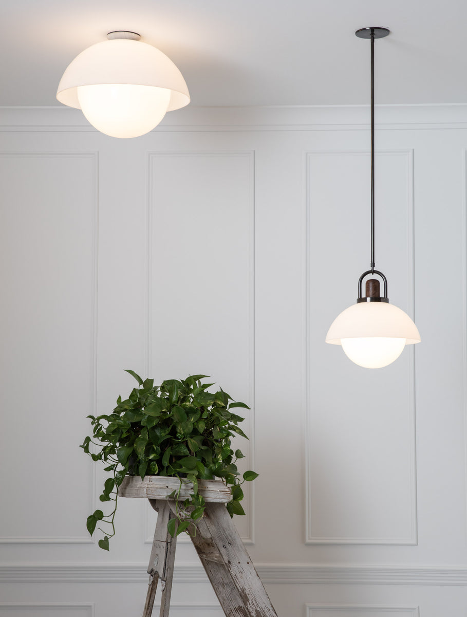 Glass Flush Dome 20"
